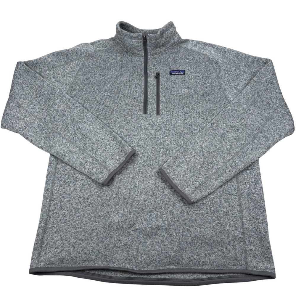 Patagonia Better Sweater Pullover Mens XL Grey Quarter Zip 25523